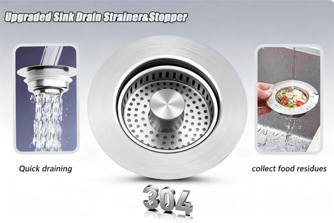 Ganliving premium SUS304 stainless steel with brushed finish for durability.