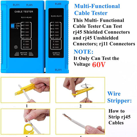 Gaobige crimp tool in action securing pass-through connectors quickly