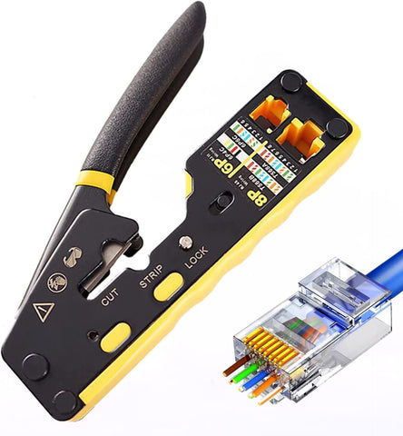 Gaobige punchdown tool showing precise blades for clean terminations.