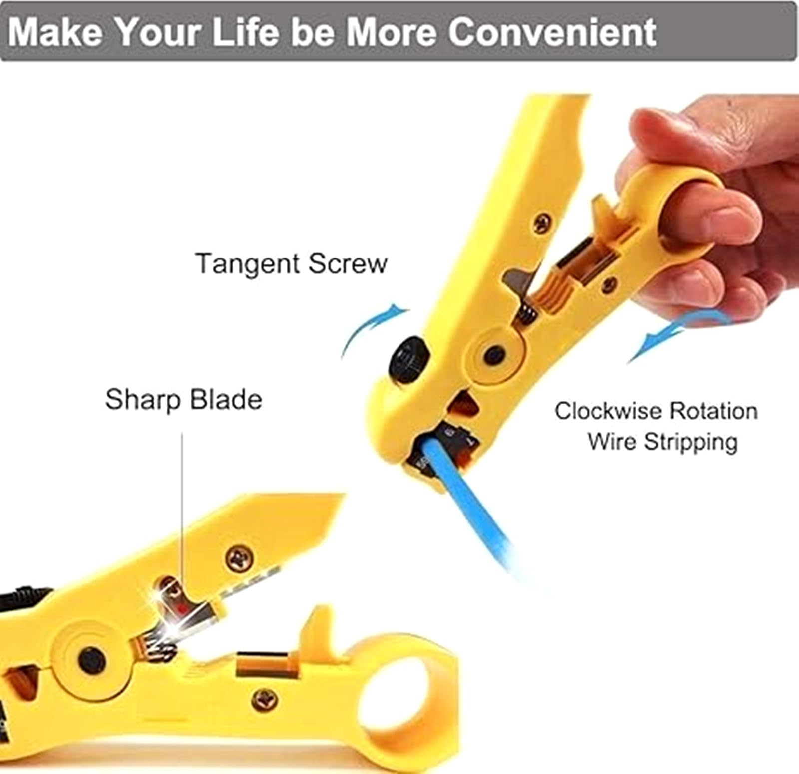 Gaobige tool with thumb screw adjustment enabling precise blade depth
