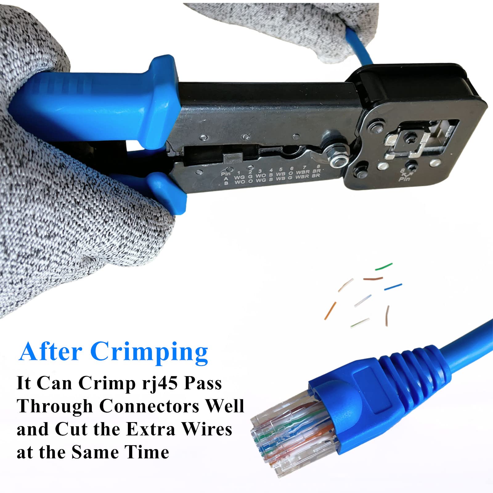 Gaobige yellow wire stripper ready to cut and strip smoothly