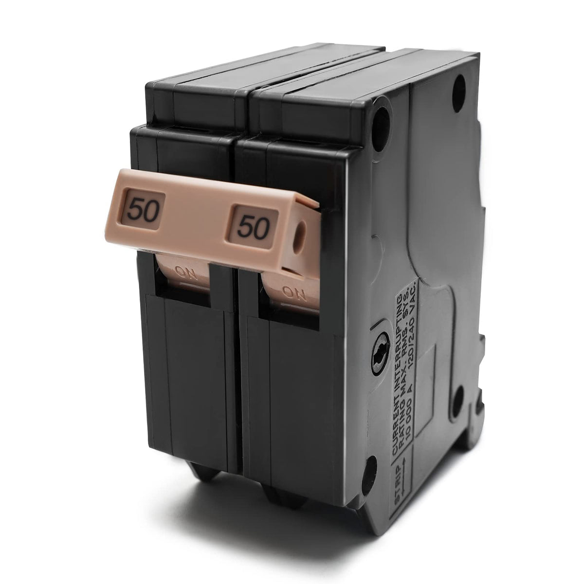 GAOERFU C250 two-pole 50A breaker front view for load center installation