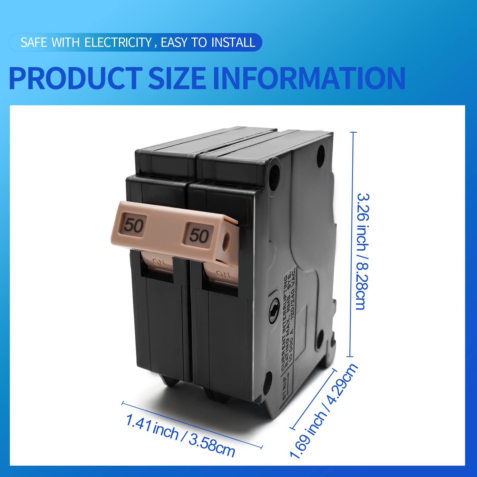 GAOERFU plug-on molded case breaker assembly with standard spaces