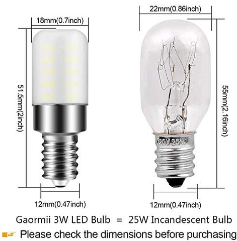 Gaormii E12 LED Bulb delivers 3W brightness equivalent to 25W C7 for daylight clarity.