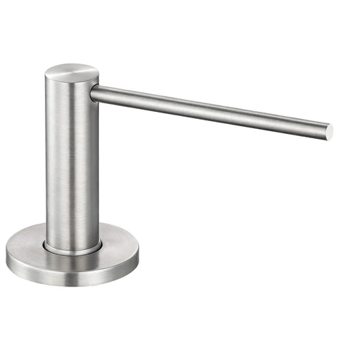 GAPPO brushed nickel dispenser on the kitchen counter for easy soap access
