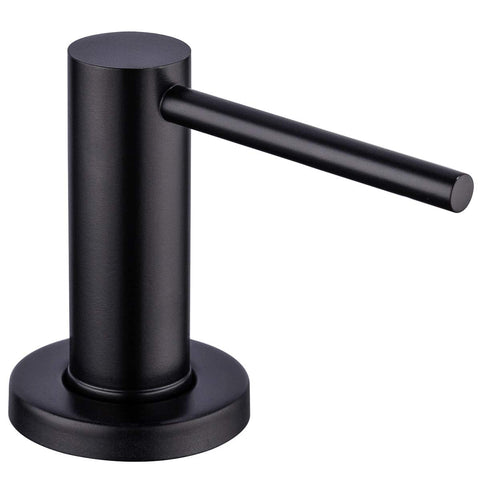 GAPPO matte black sink dispenser cap-press for one-handed use
