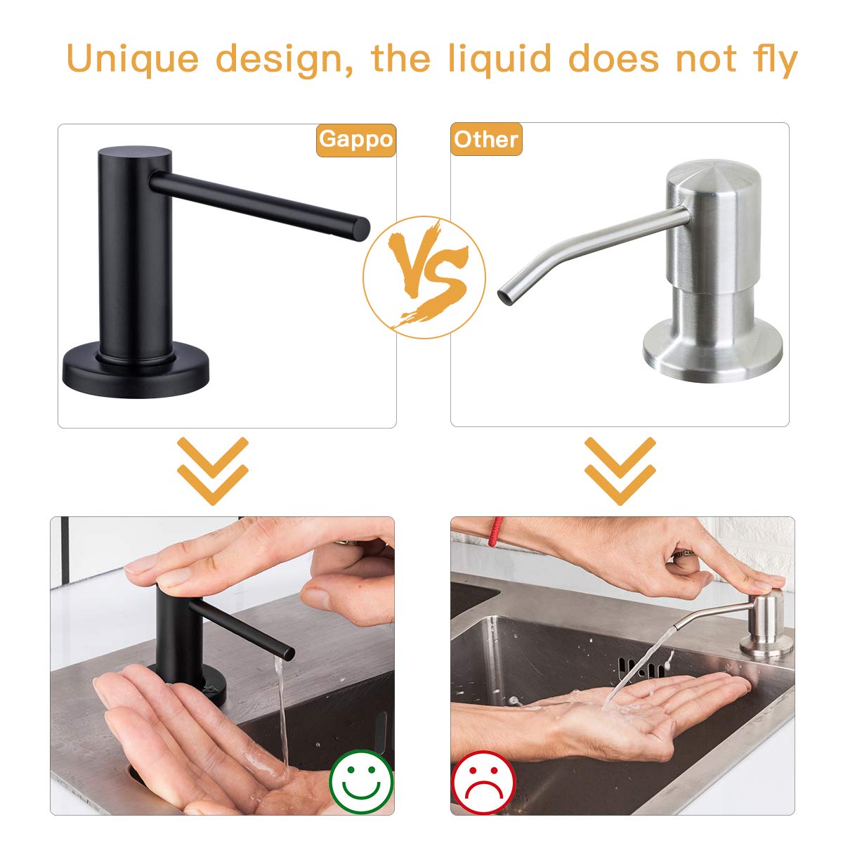 GAPPO multifunctional-use dispenser suits soap or lotion