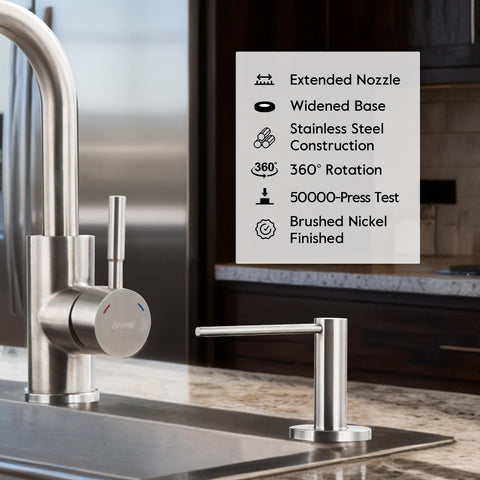GAPPO stainless steel dispenser with durable construction and premium look
