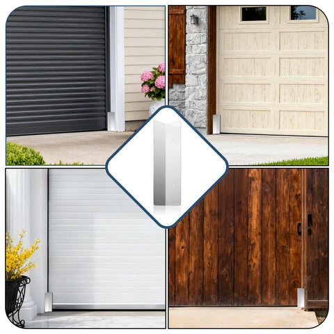Garage Door Rodent and Snake Guard installed on door demonstrates seal