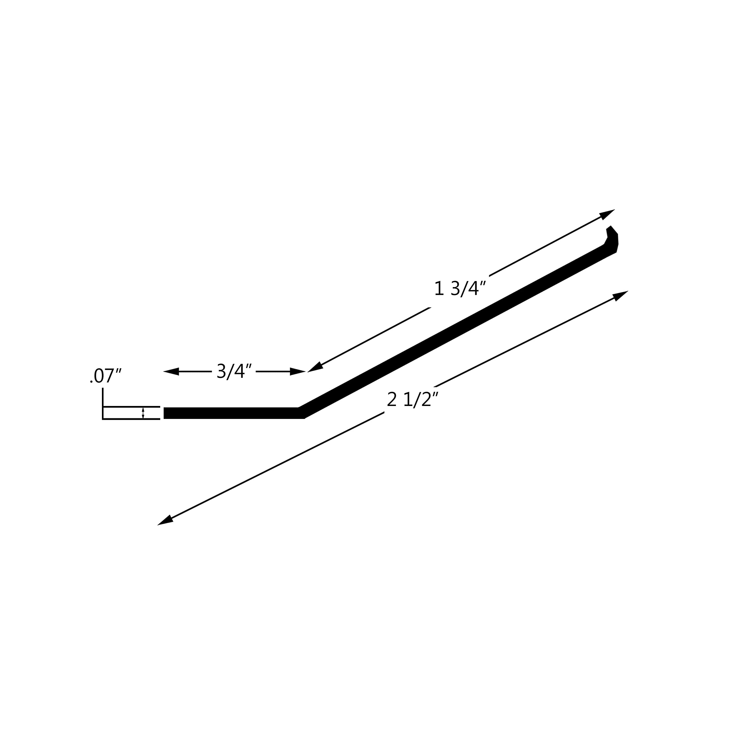 Garage Door Stuff leading edge PVC section ensures durable contact for a solid seal.