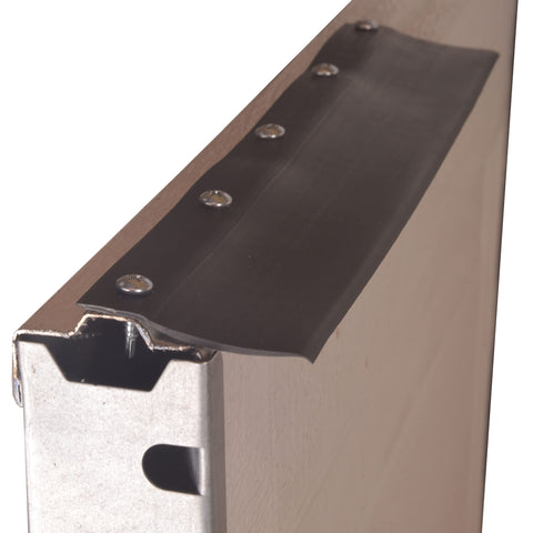 Garage Door Stuff top seal line drawing illustrates fit and sealing options.