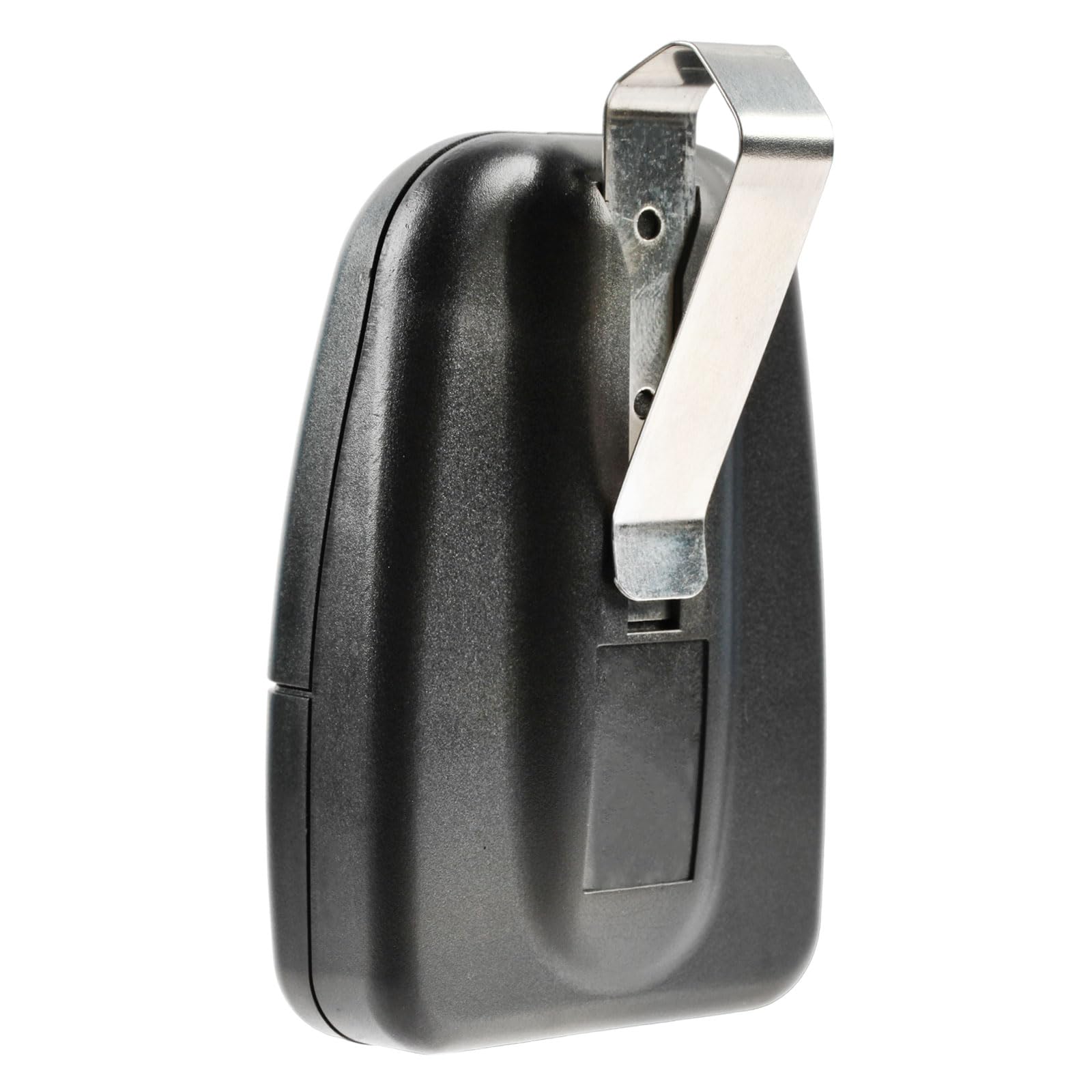 Garage Outlet includes visor clip and battery for quick setup and use.