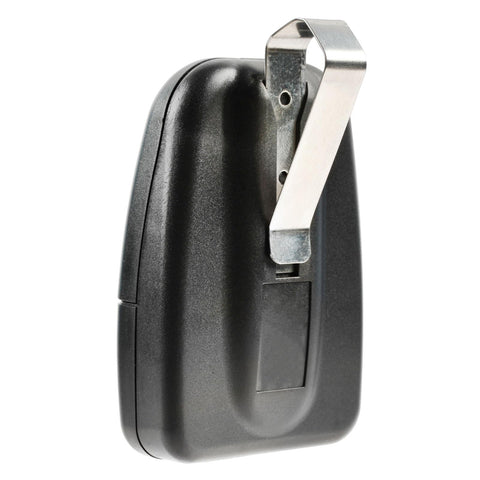Garage Outlet includes visor clip and battery for quick setup and use.