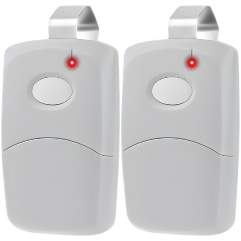 GARAGE STOP 2X Multicode 308911 remote front view for quick car-side access.