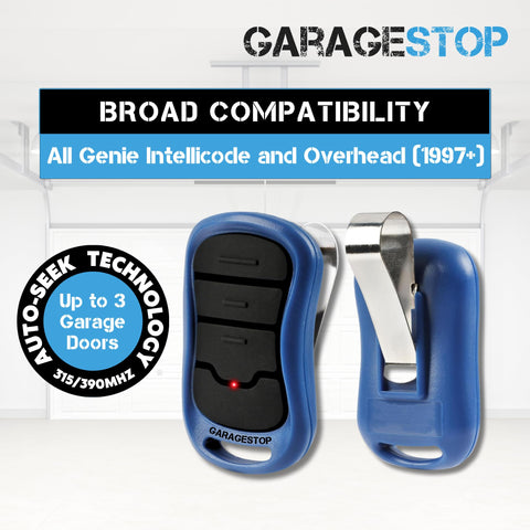GARAGE STOP CR2032 battery inside for immediate replacement readiness.