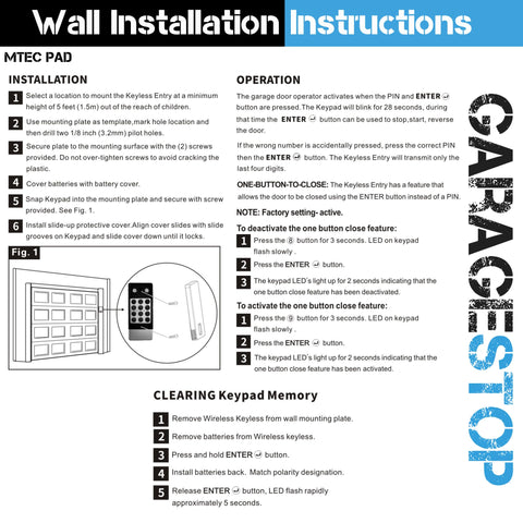 Wireless M13-631 keypad with display emphasizing compatibility and setup.