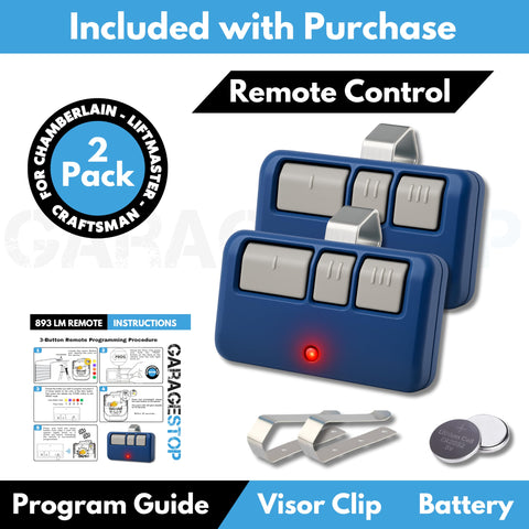 Garage Stop remote handles up to 3 doors, ideal for multi-door setups.