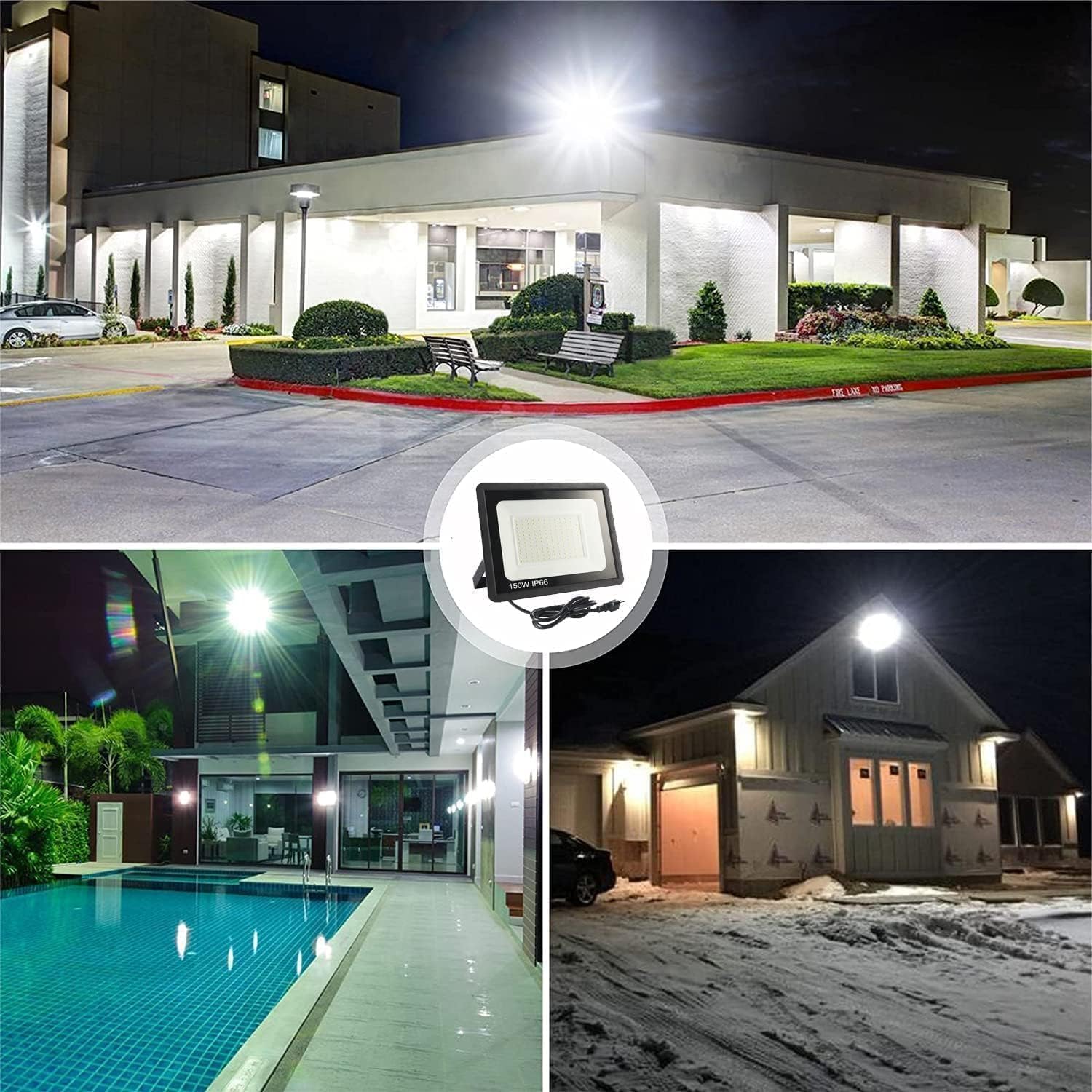 GarageAngle yard and patio illumination for safer nighttime outdoor spaces.