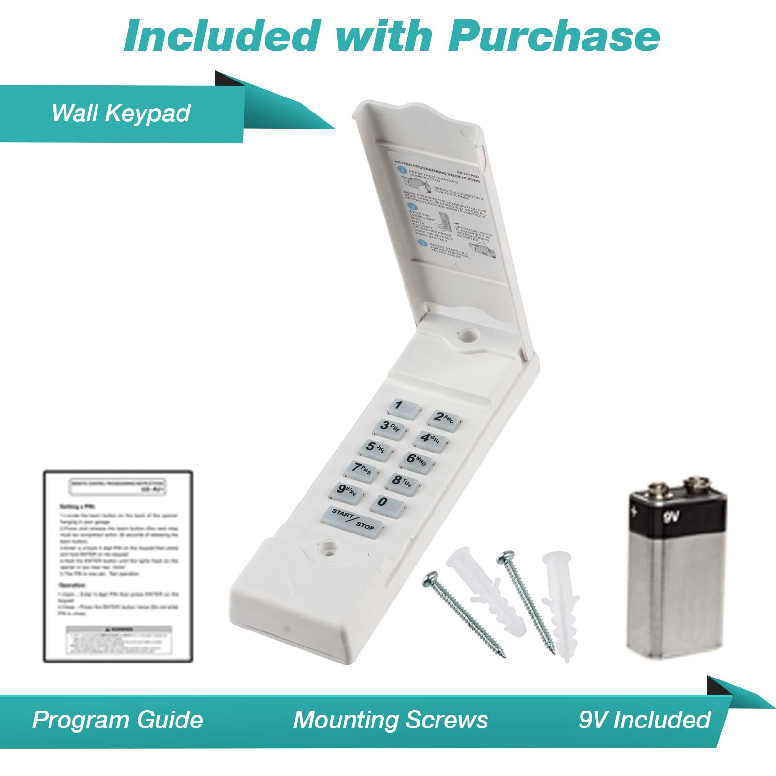 Garage Stop programming video instructions simplify setup for quick, DIY keypad pairing.