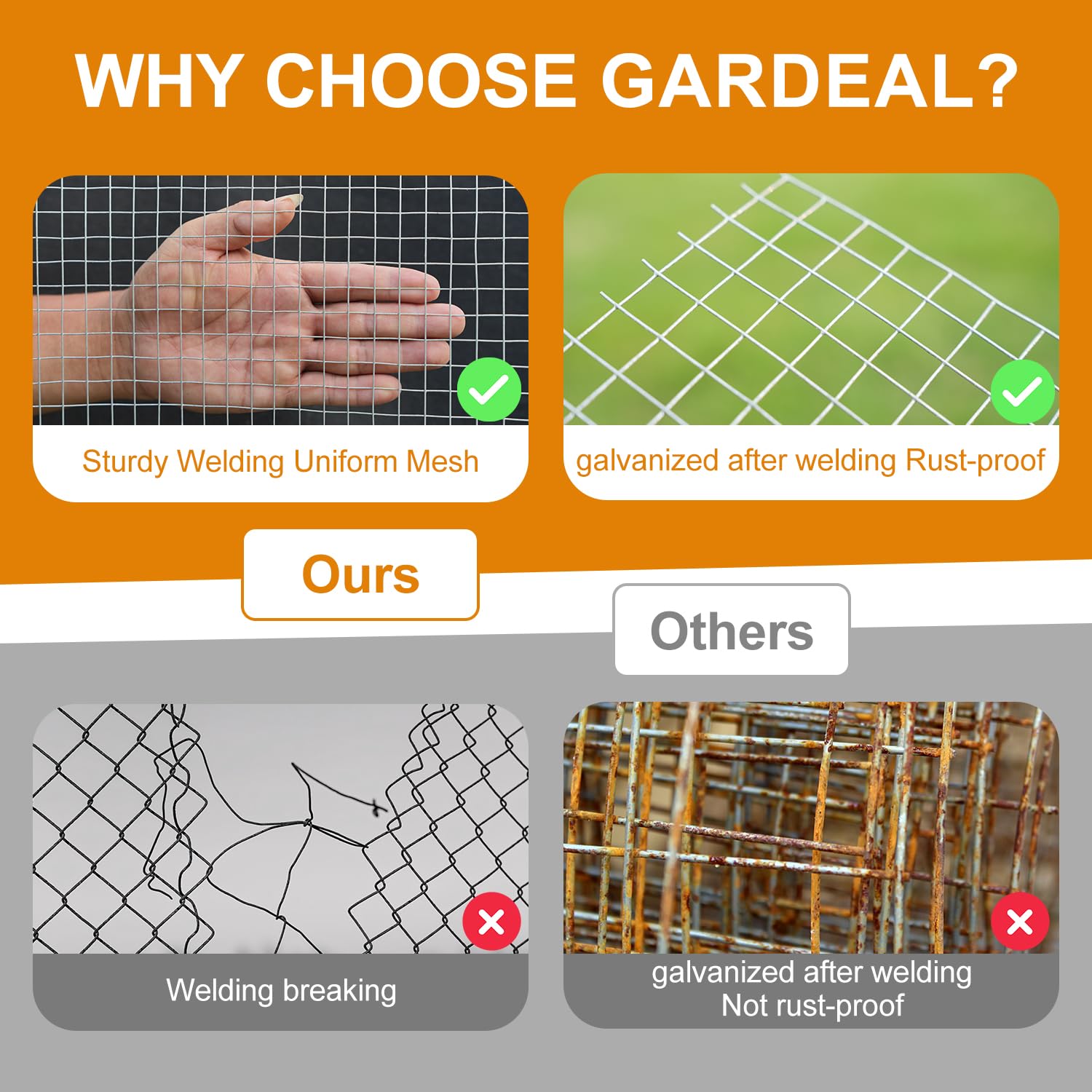 Gardeal mesh used in a chicken coop setup.