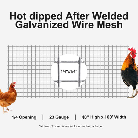 Garden Tailor galvanized welded mesh on a fence frame; built to last.