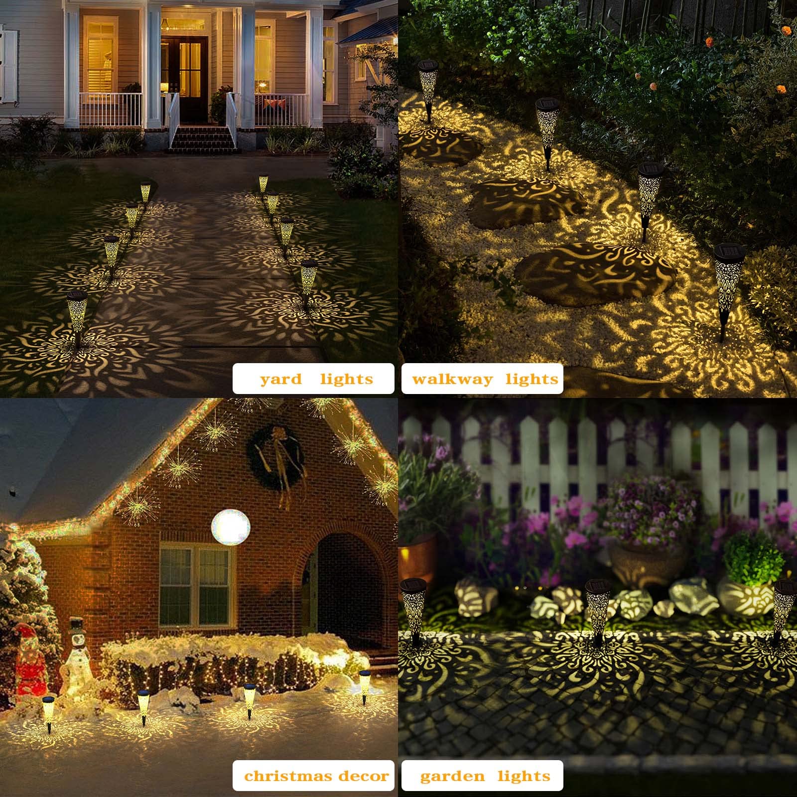 Six-pack configuration ideal for patios, paths, and yard perimeters.