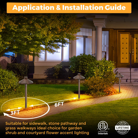 Low voltage operation enables safe, DIY friendly outdoor wiring