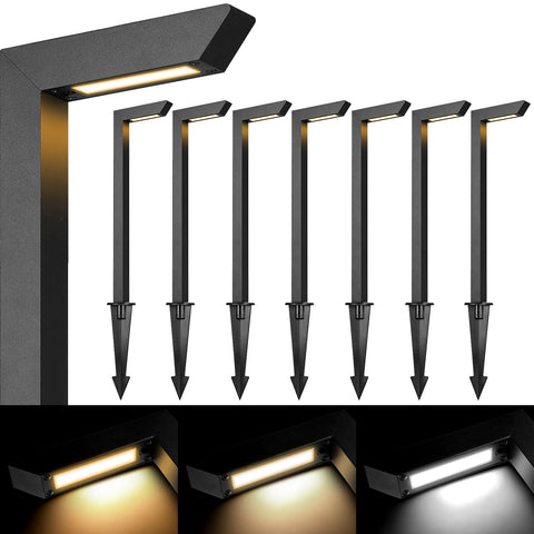 Gardencoin 3CCT LED pathway light 8-pack for versatile walkway illumination.
