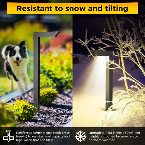 Gardencoin 3CCT LED pathway light, zero-glare downlight for safer night walks.