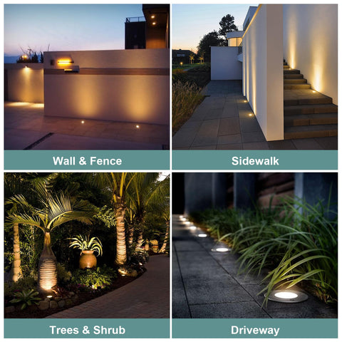 Gardencoin 6-pack outdoor well lights with long-term warranty
