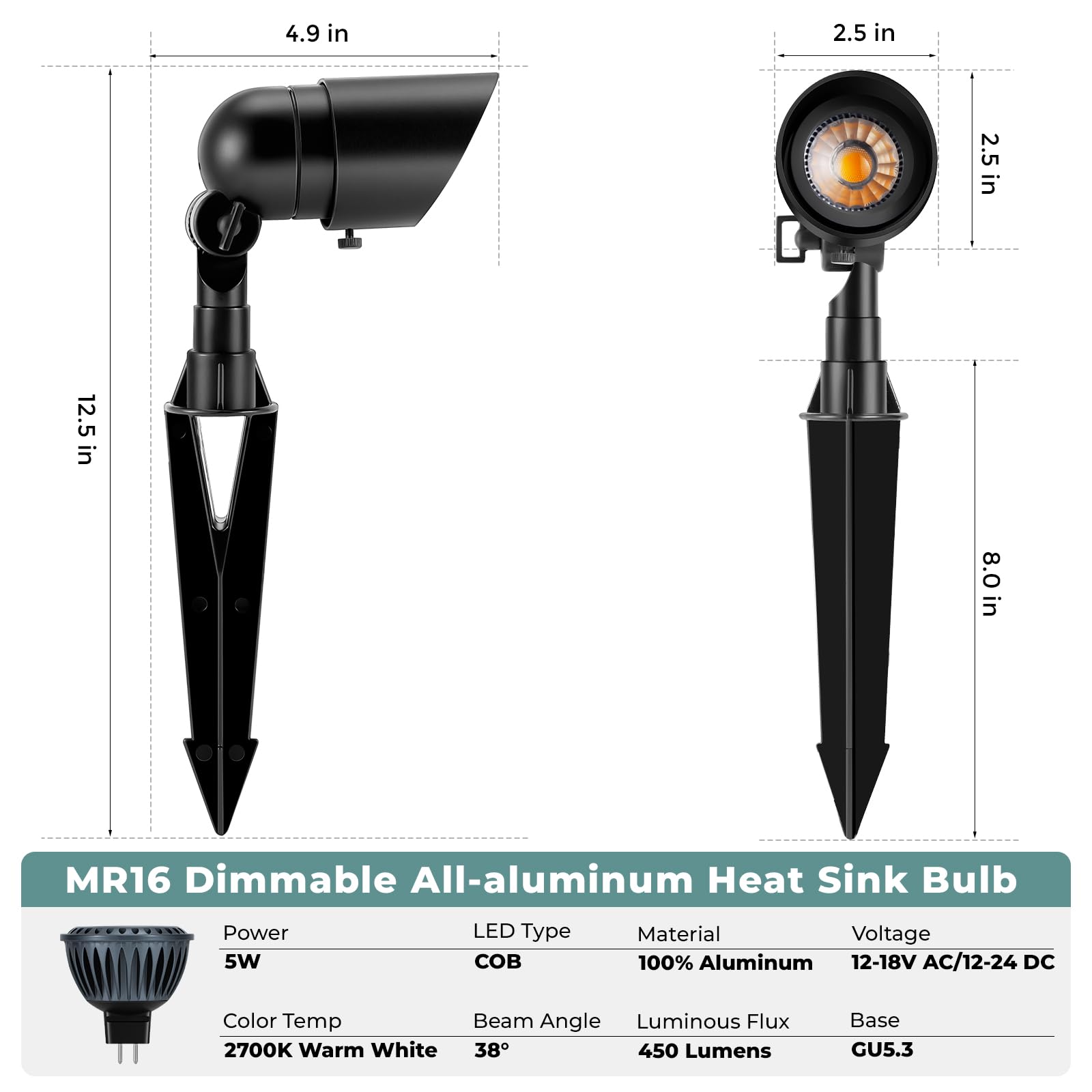 Gardencoin ground-stake installation enables quick, safe outdoor setup.