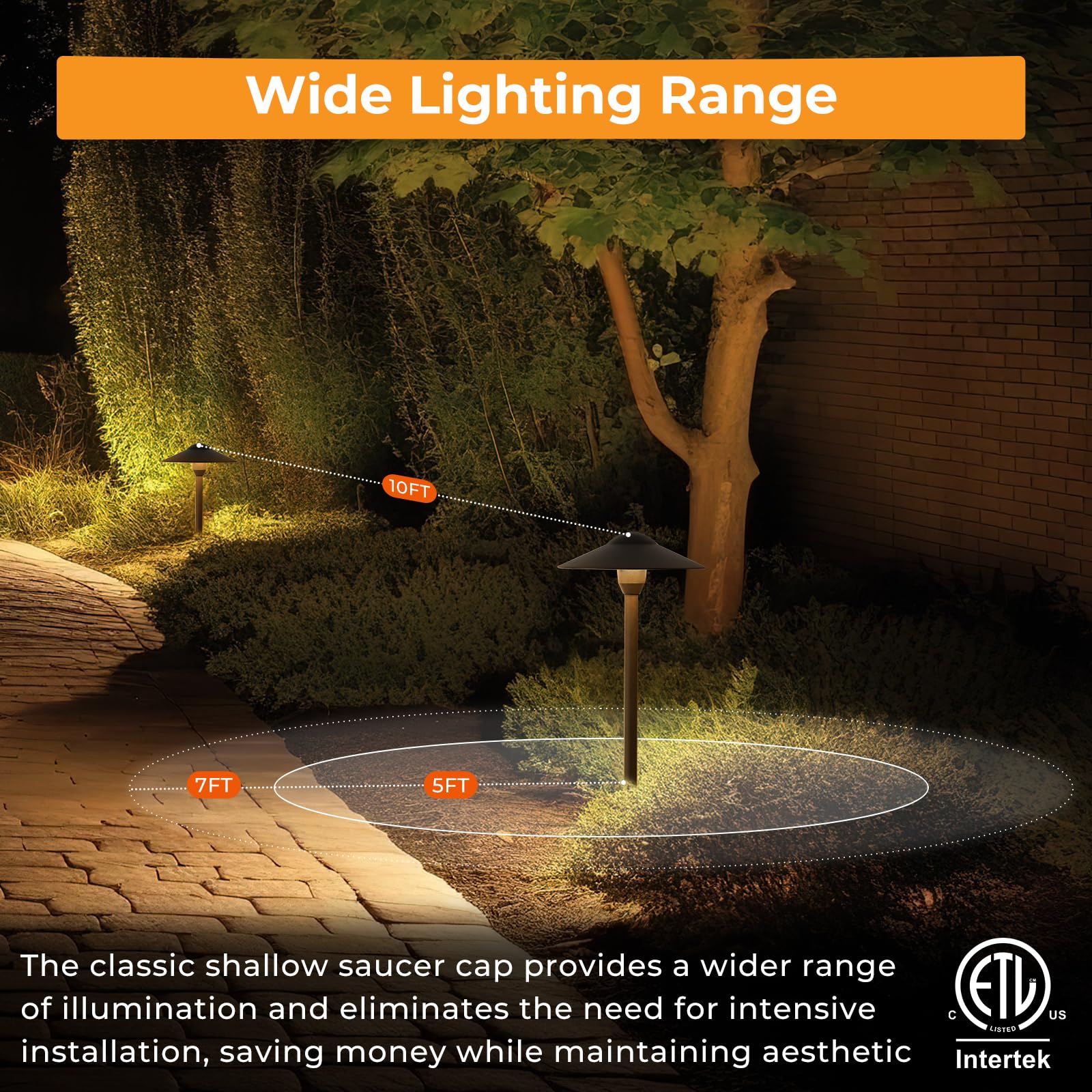 Gardencoin LED landscape path light 12V for safe outdoor lighting.
