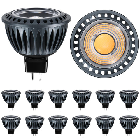 Gardencoin MR16 LED lightbulb front view showing 2700K warmth and 450 lumens for cozy accents