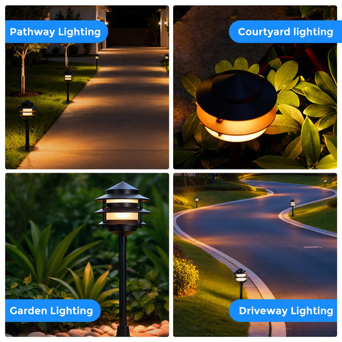 Gardencoin Pagoda six-pack packaging ready for yard-wide lighting