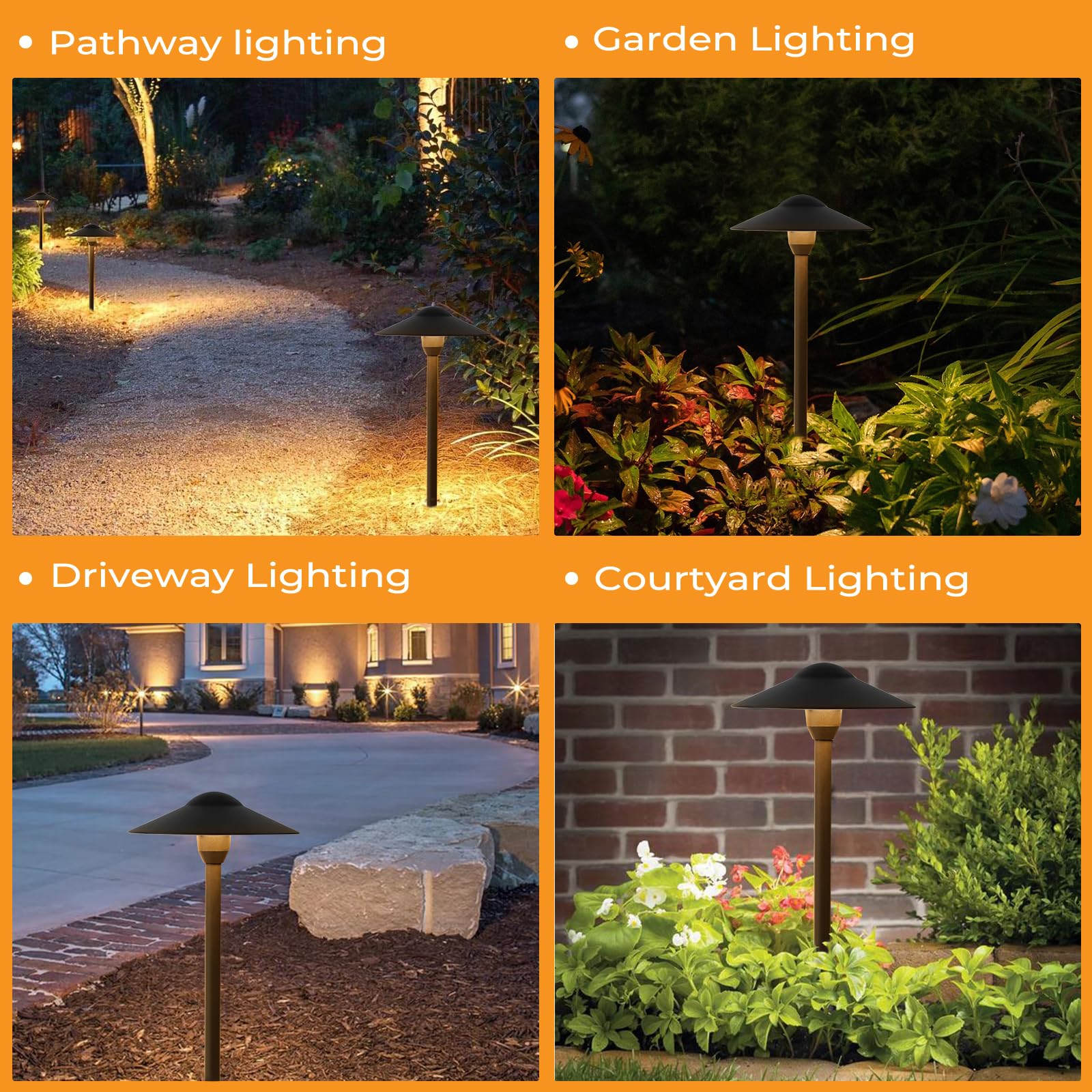 Gardencoin warm soft white light creates inviting outdoor ambience