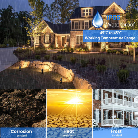 Gardencoin weather-resistant brass spotlight suited for coastal or rainforest environments