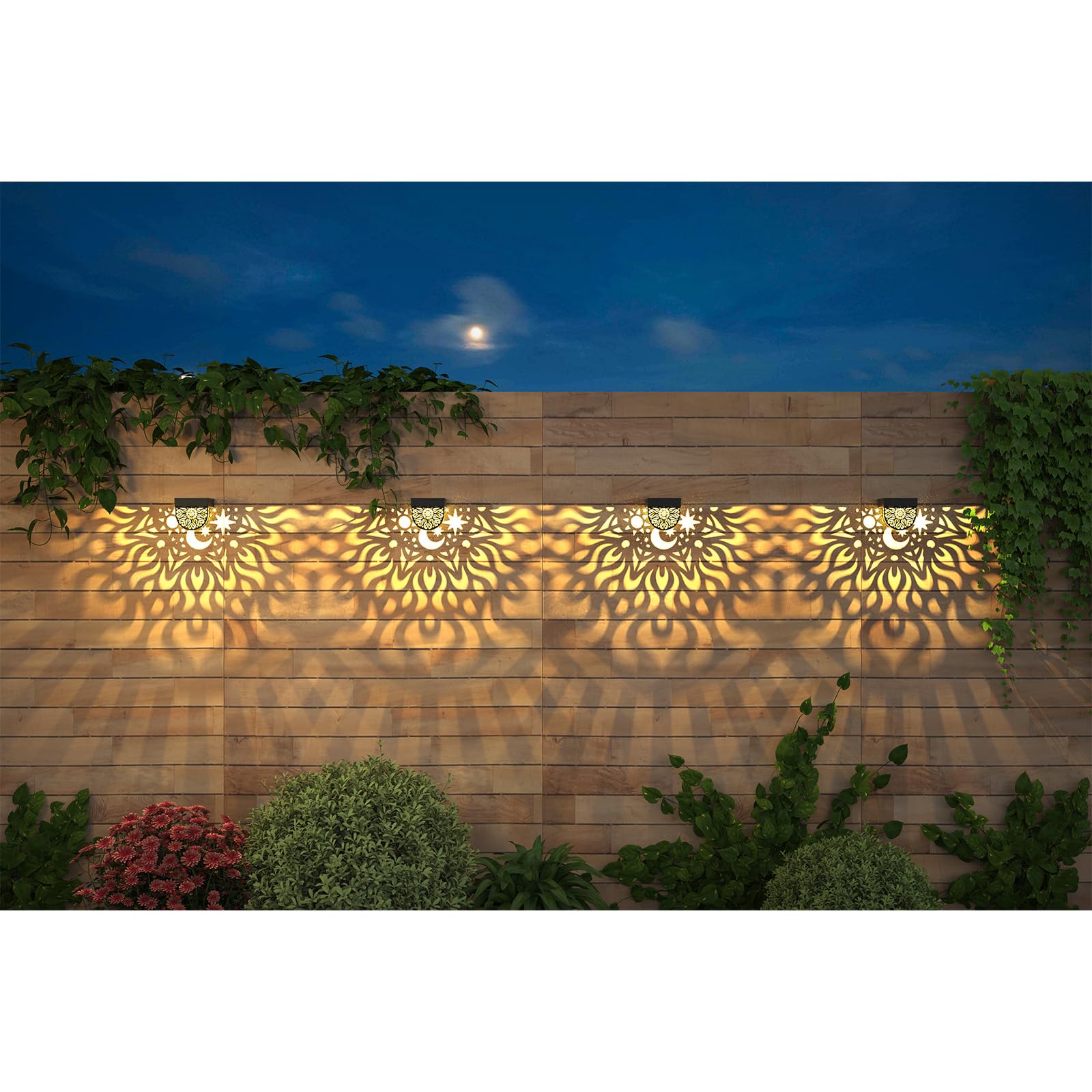 Gardsee lights emit warm yellow light for cozy backyard evenings.