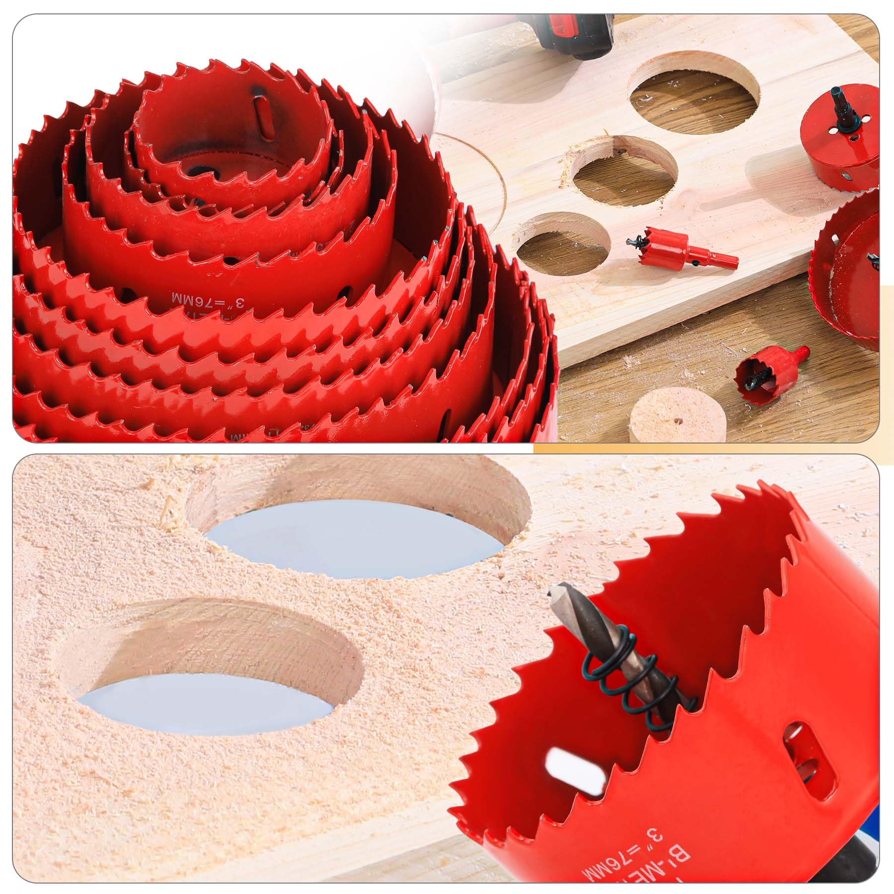 Garhwal bi-metal teeth reduce vibration during drilling