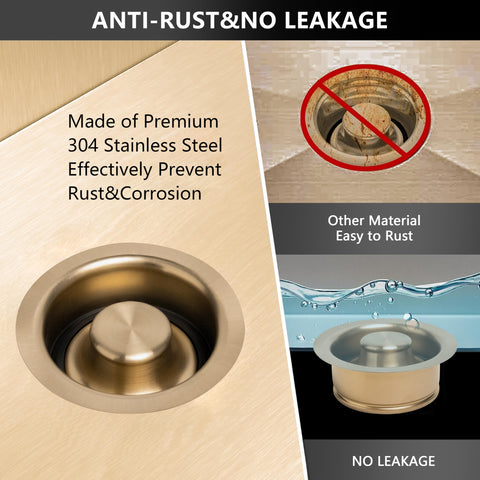 Garmaing DIY-friendly installation with plumber's putty for a tight seal.