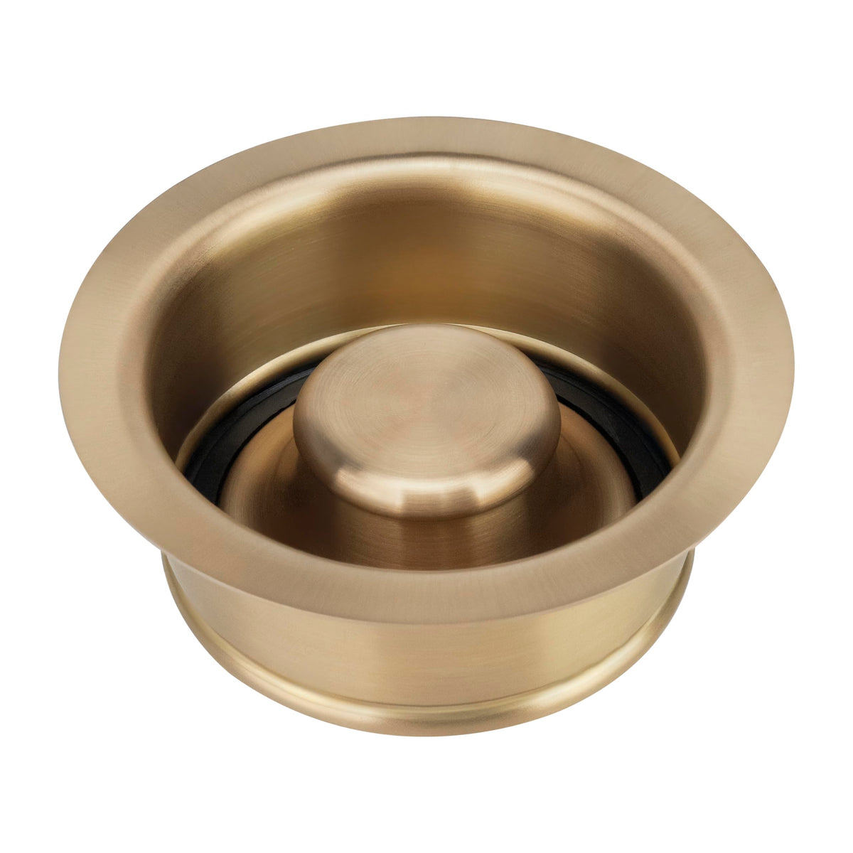 Garmaing Champagne Bronze sink flange close-up showcases durable 304 stainless steel.