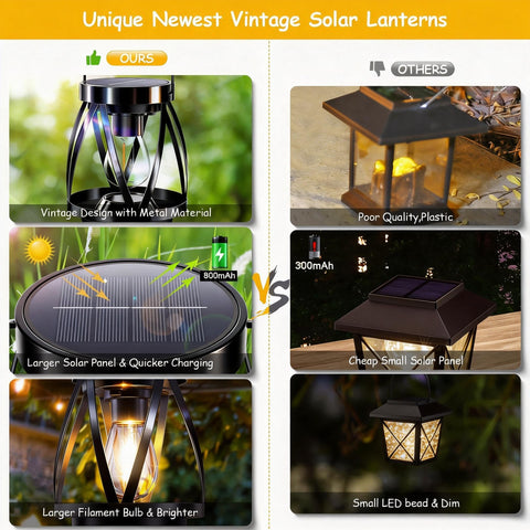 Garpar patio yard lantern delivering cozy ambience for outdoor spaces
