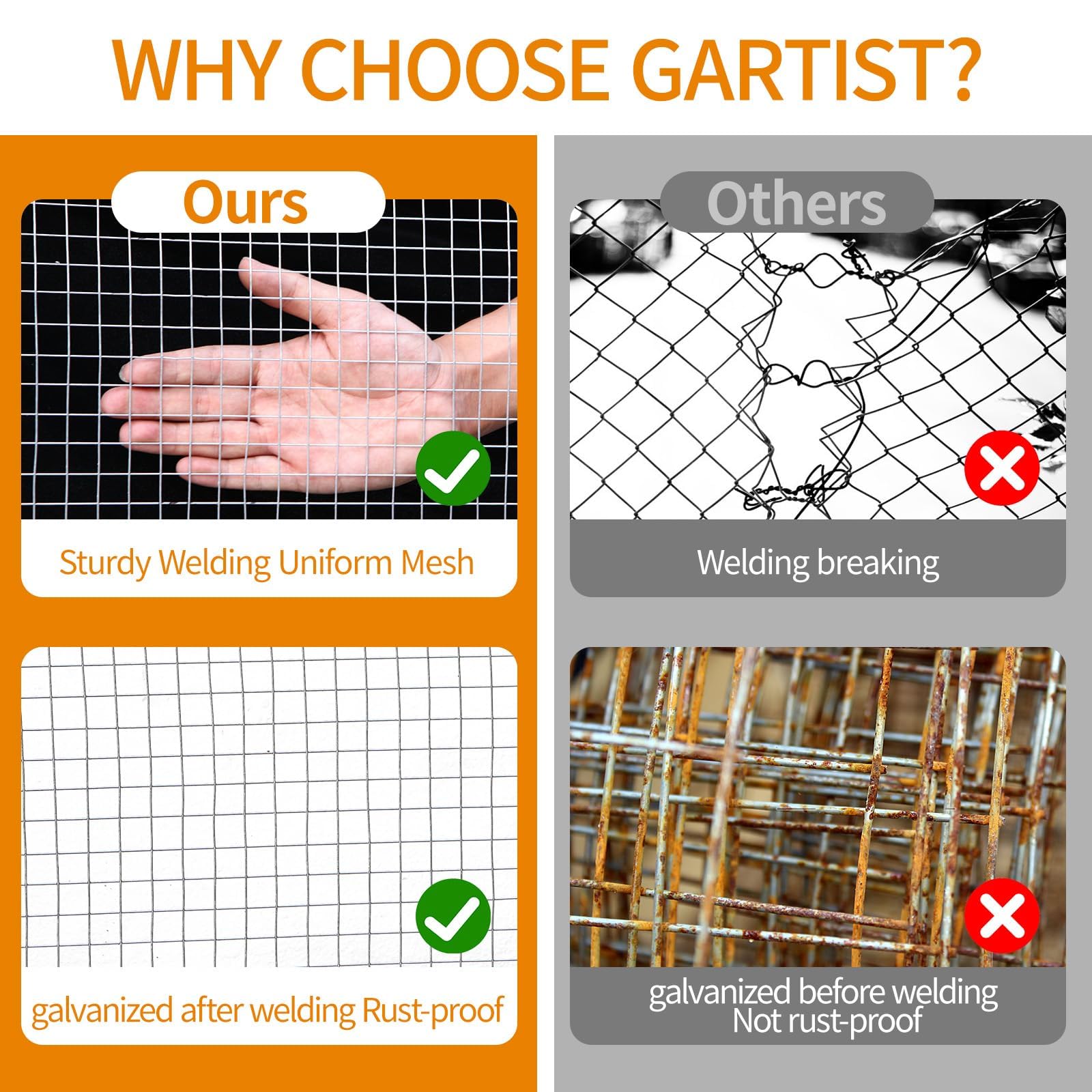 Cut-to-size practicality for cages, fences, and enclosures.