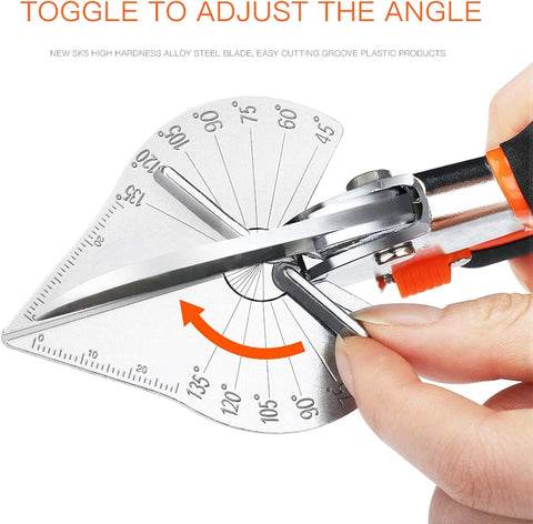 Ambidextrous design of GARTOL miter shears supports left or right handed users.