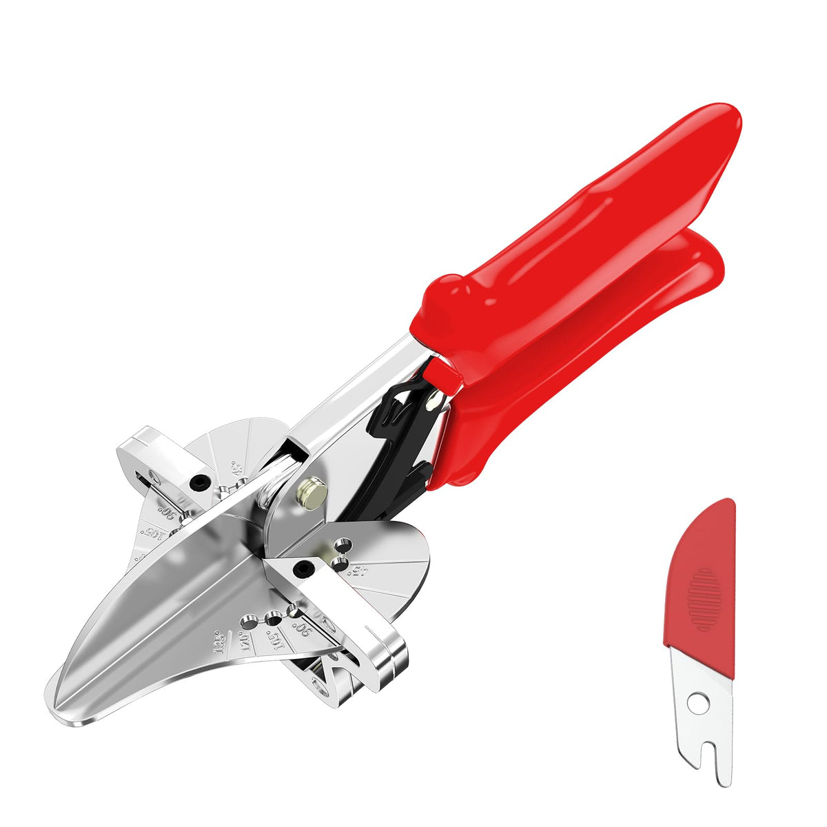 GARTOL Ratchet Miter Shears angle-scale for precise 45°–135° cuts