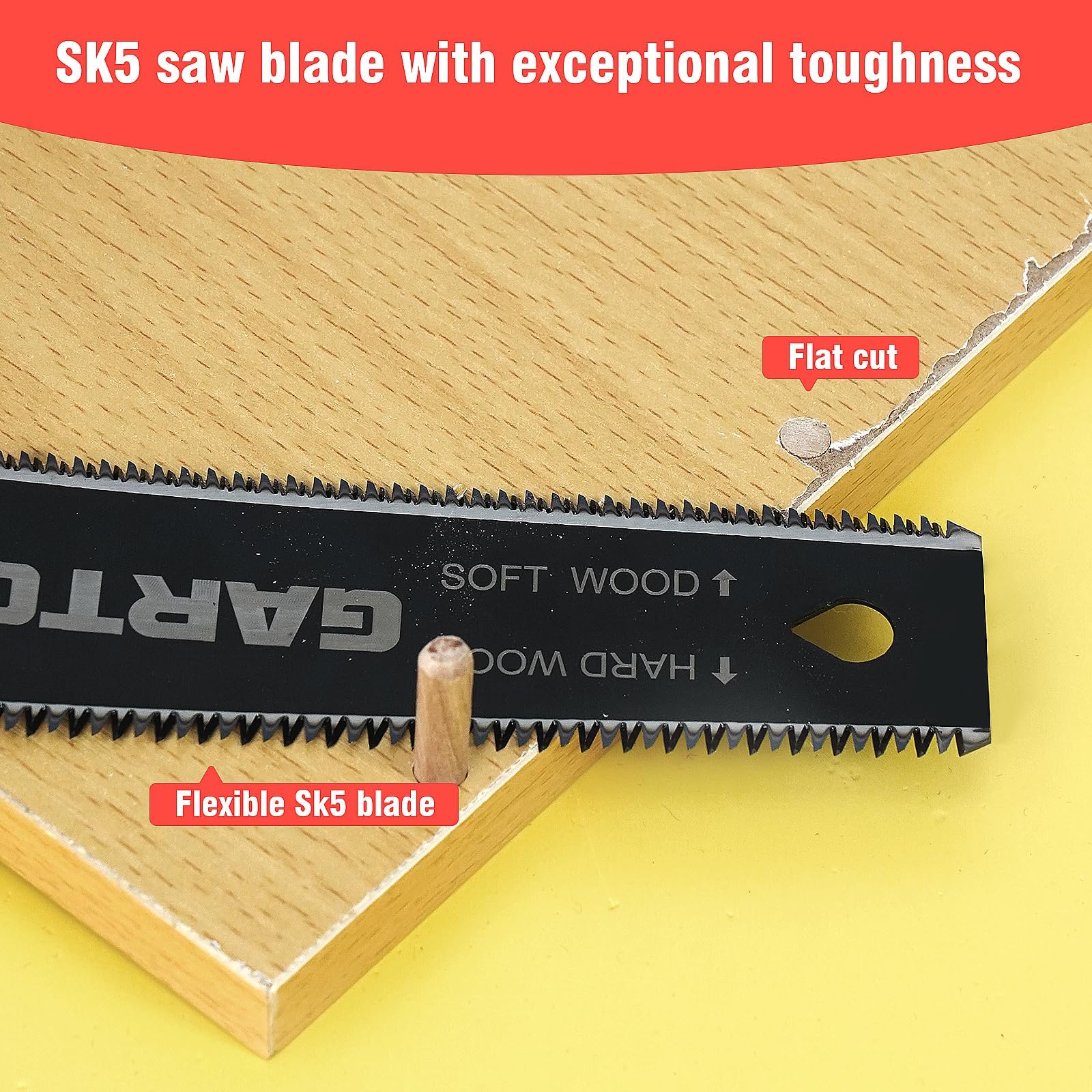 GARTOL SK5 flexible blade enables durable, clean cuts