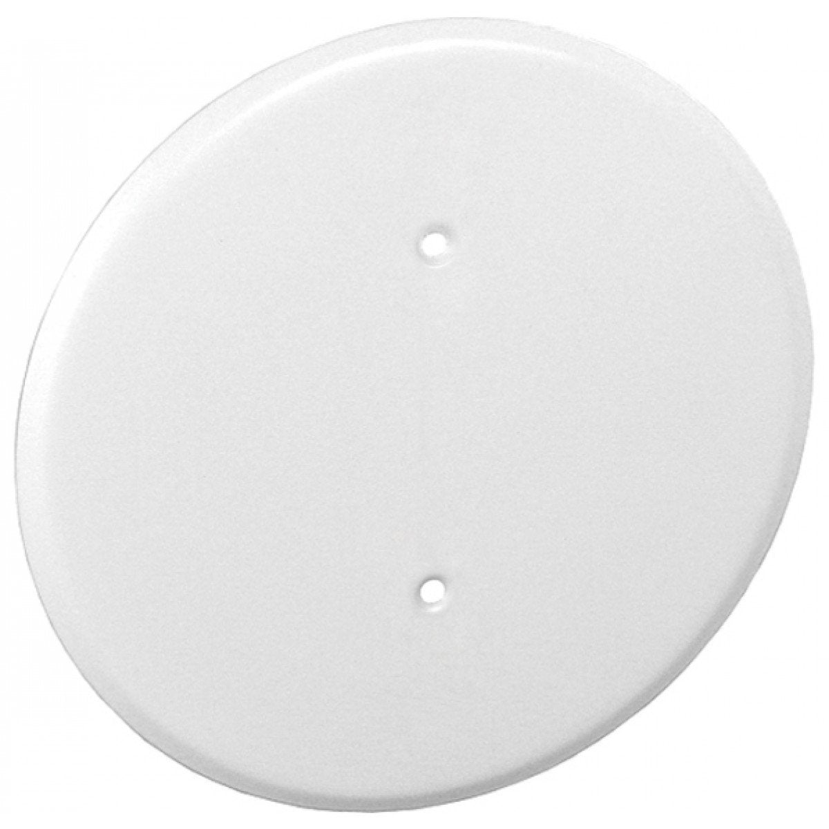 Garvin white 8-inch ceiling blank-up cover conceals oversize openings for raised rings or 3-1/2-inch boxes