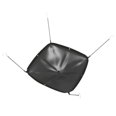GARVIN heavy-duty Oxford fabric tarp provides durable roof leak protection