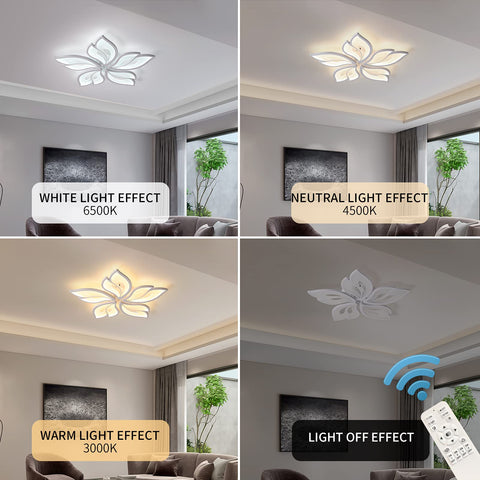 Garwarm 3600 lumen, 60W ceiling light provides bright, efficient illumination