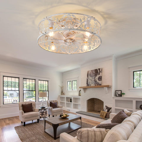Low-profile flush mount maximizes ceiling space and elegance.