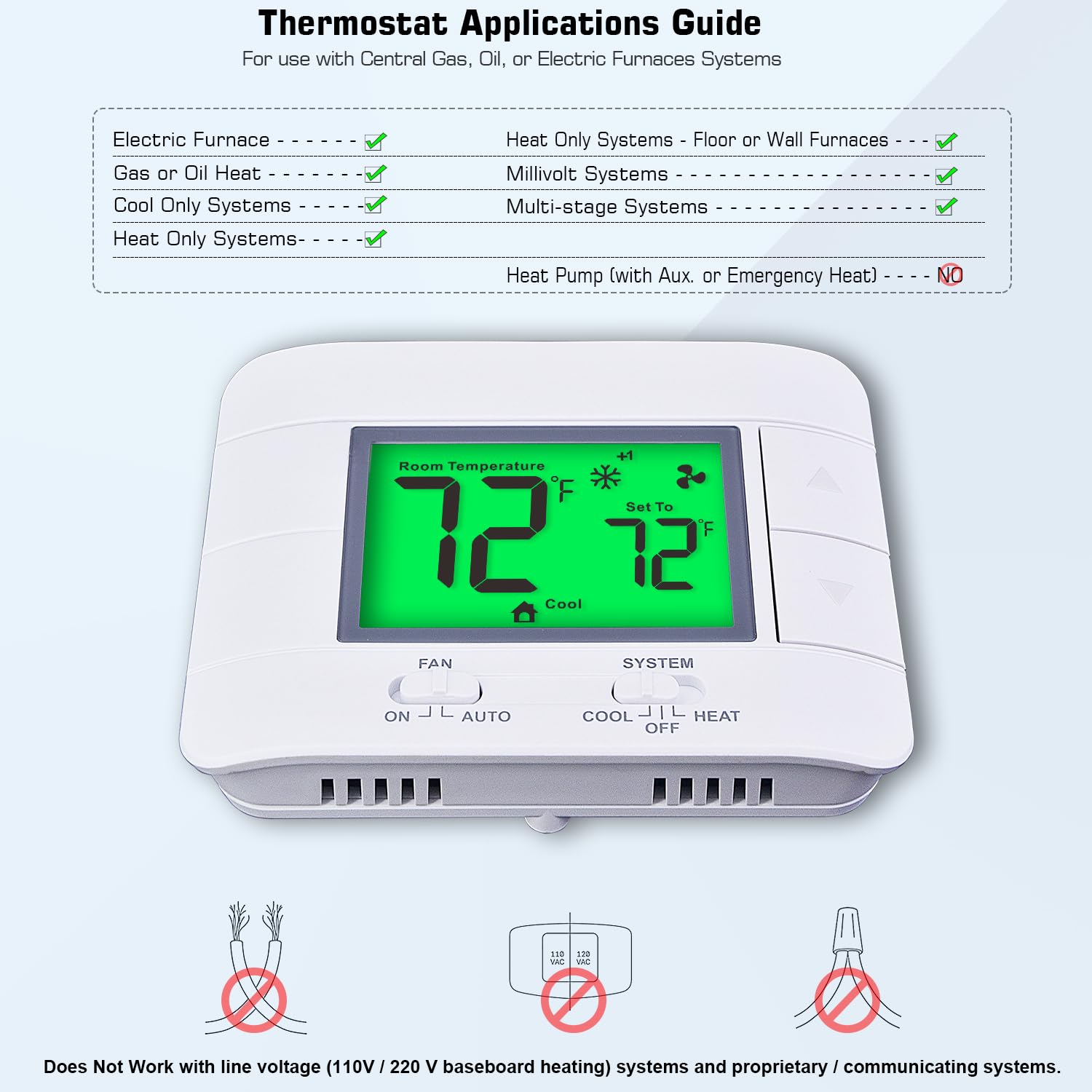 Garystat thermostat quick and easy installation without complex wiring.
